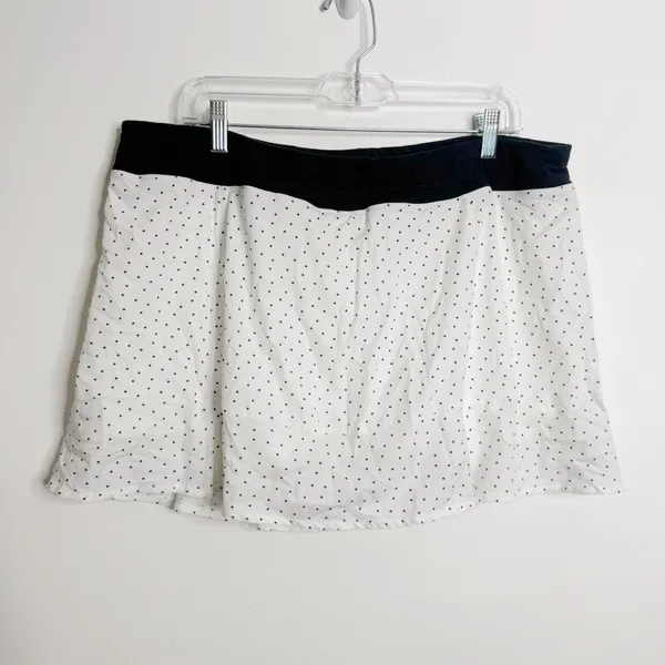 NWT Tasc Peformance Rhythm Tennis Skirt White Ace Dot‎ Size X-Large - Image 3