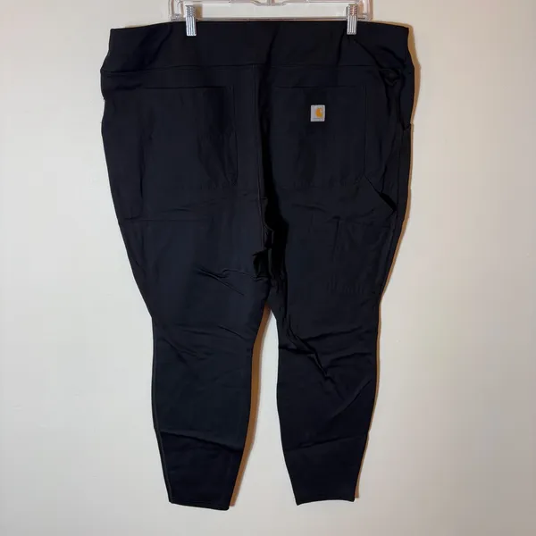 Carhartt Fitted 2X Black Utility Work Pants Women's‎ Short Stretch Pocket - Image 4