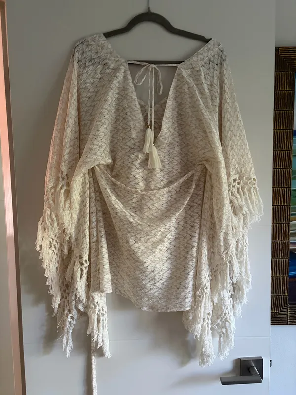 Ramy Brook Crochet Ponco/Coverup - Image 4