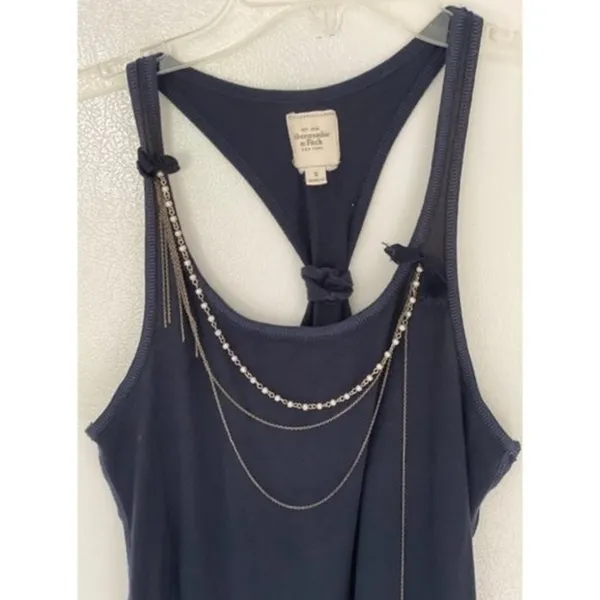 Abercrombie & Fitch Navy Racerback Tank - Image 4