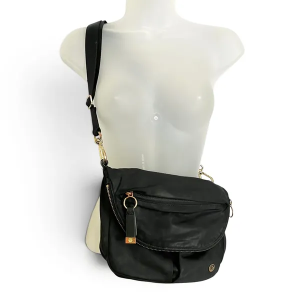 Lululemon Black All Night Festival Bag 5L Nylon Convertible Crossbody Sling FLAW - Image 2