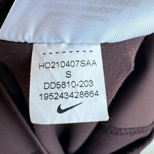 Nike Dri Fit Yoga Luxe Ribbed High Rise Brown Compression Leggings Size Small - Image 9