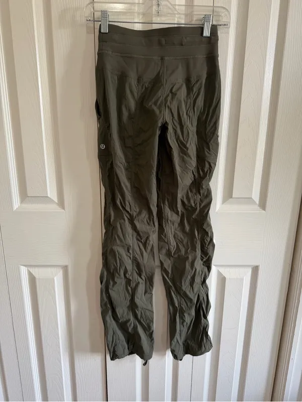 Lululemon Dance Studio Mid-Rise Pant *Full Length Army Green Size 0 - Image 6