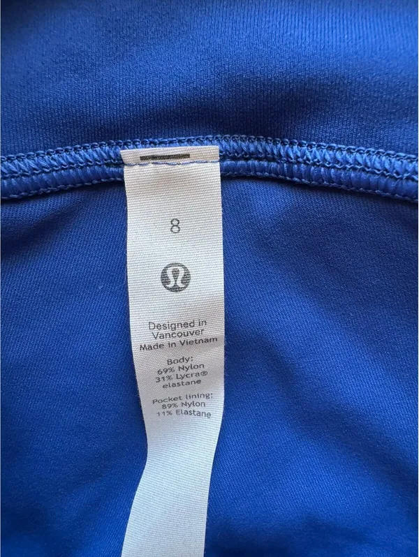 Lululemon Swift Speed With Pockets High Rise 28” Symphony Blue Size 8 NWT - Image 6