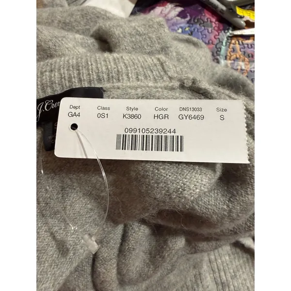 J.Crew‎ Womens Heather Gray Merino Alpaca Blend Turtleneck Sweater Dress - Image 6