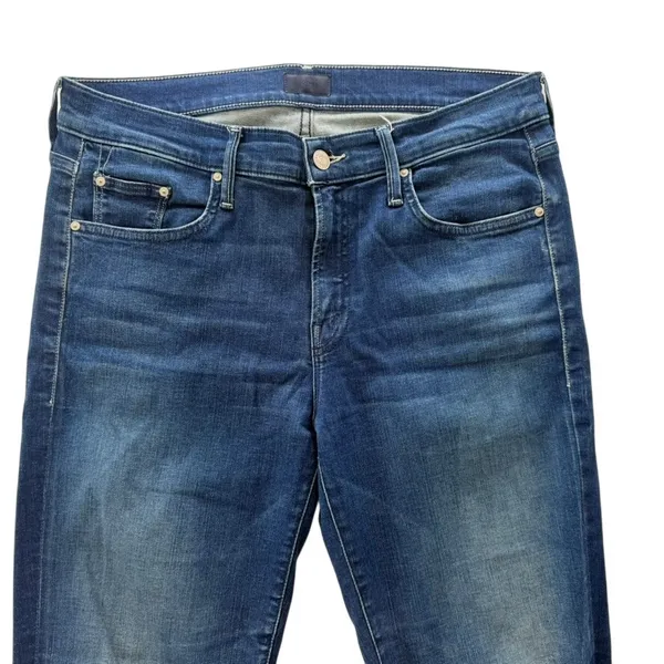 Mother Denim The Outsider Crop Fast Times Dark Blue Size 29 High Rise Bootcut - Image 3