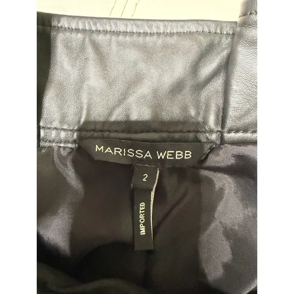 Marissa Webb Dixon Paper Bag Lamb's Leather Short size 2 - Image 4