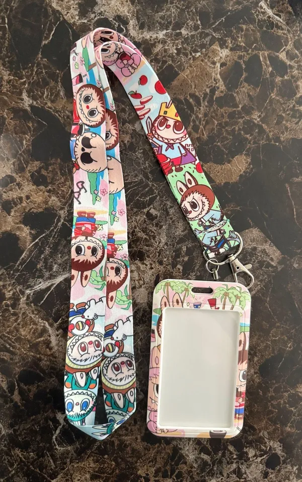 Labubu ID card badge lanyard - Image 2