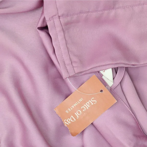 NWT State of Day Silk Touch Self-Tie Robe 100180215MS Mauve Orchid Purple L - Image 4