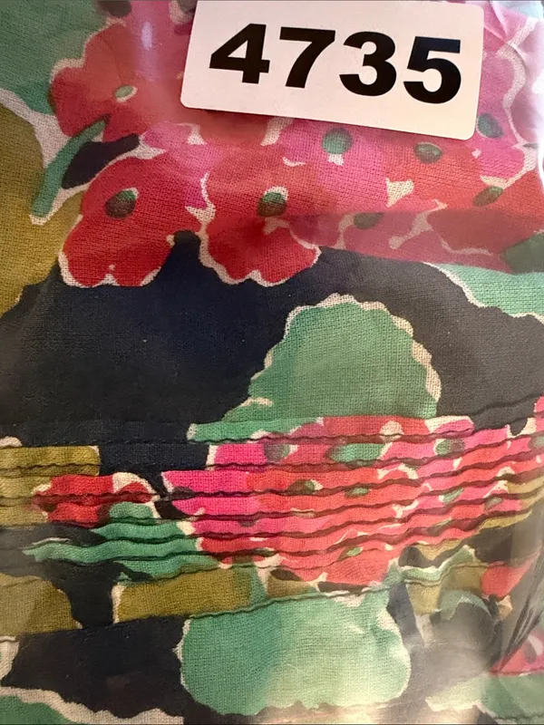 Roller Rabbit floral‎ 3/4 Sleeves Cotton Top Size Small - Image 6