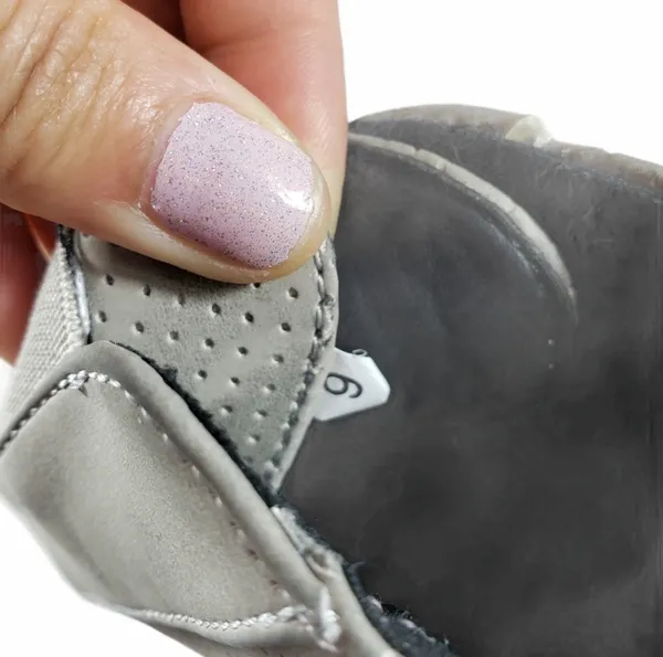 Bootie Sneakers Gray Suede Side Zipper. Size 9 - Image 6