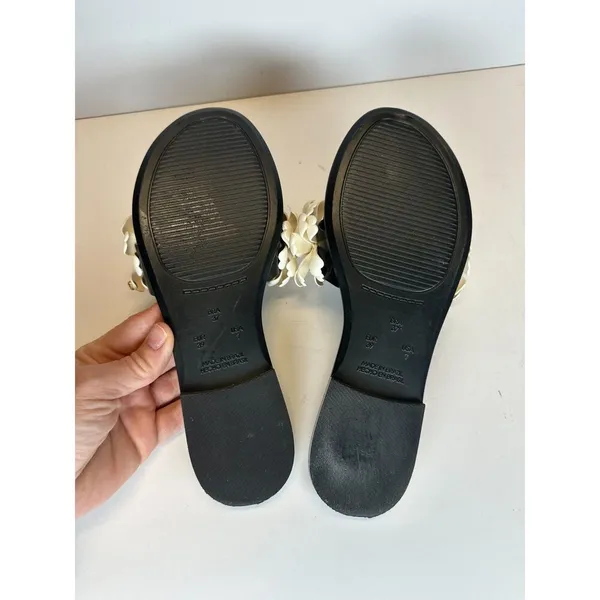 KATE SPADE New York Women's Jaylee Size 7 Cream Floral Flip Flop Sandals NWOB - Image 7