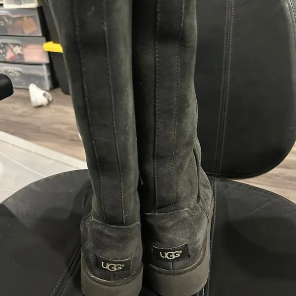 UGG Black Suede Boots size 8 - Image 3
