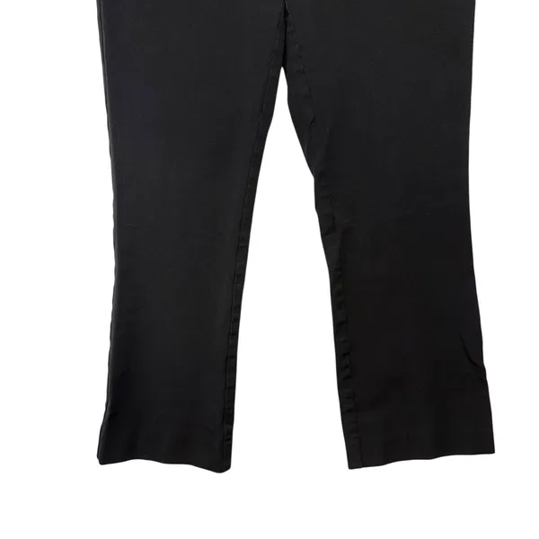 Maeve by Anthropologie Black Cropped Kick Flare Classic‎ Chic Smart Pants Size 4 - Image 5