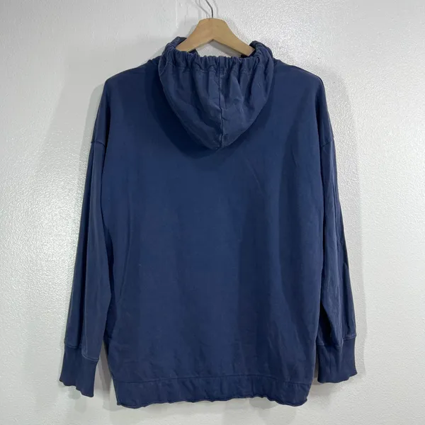 Aerie Cowl Neck Soft Pullover Sweatshirt Women's Small‎ P Faded Blue Side Slits - Image 3