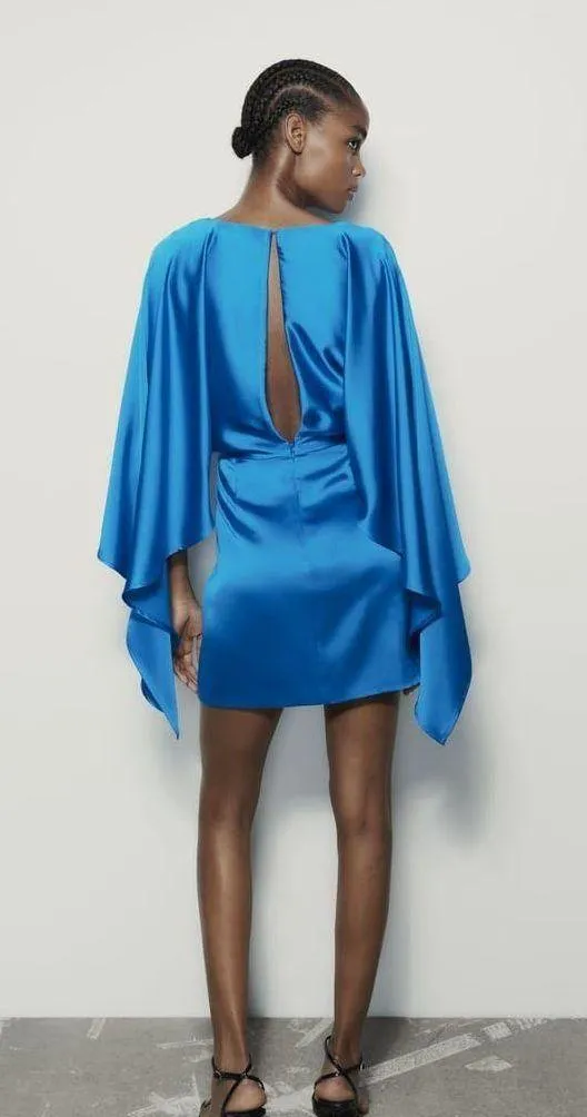 ZARA dress ultra wide sleeve mini coctail party wedding - Image 4