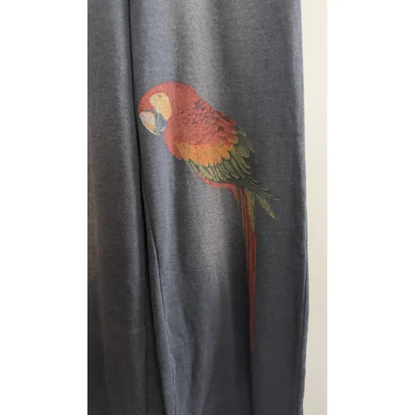 Aviator Nation Wide Leg Parrot Pocket Pants Faded Smoke Women's Size Medium - Image 7