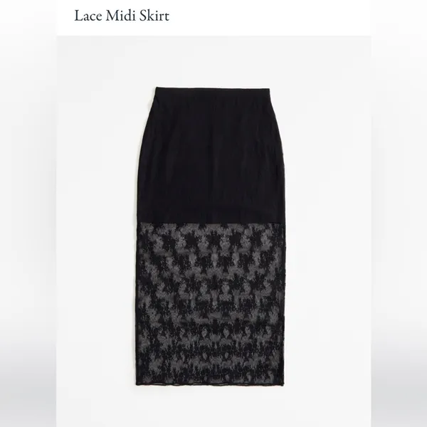 NWT Abercrombie Lace Midi Skirt - Image 3