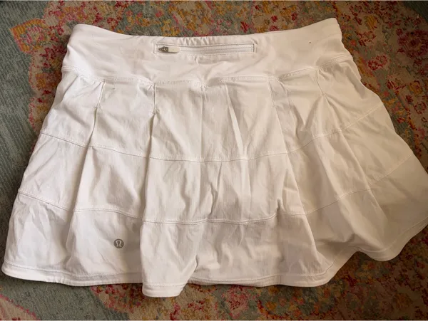 Lululemon Pace Rival Skirt White 6 - Image 2