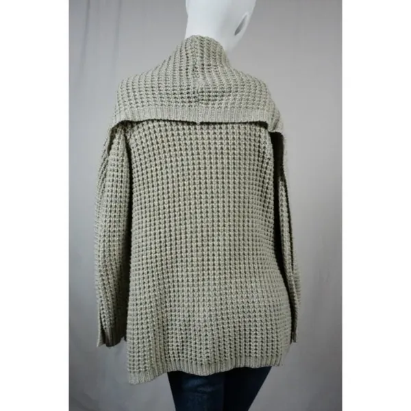 Womens Urban Outfitters byCORPUS Gray Knit Open Drape Cardigan Size M - Image 4