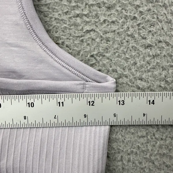 Lululemon Ebb to Street Cropped Racerback Tank Top Faint Lavender Women's 4 - Image 7