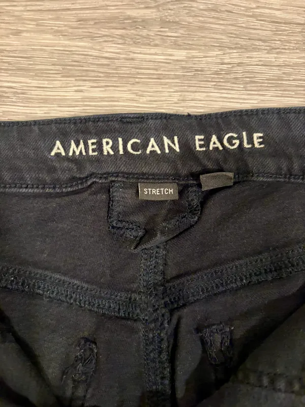 American Eagle Black Super High-Rise Baggy Wide-Leg Jeans - Image 6
