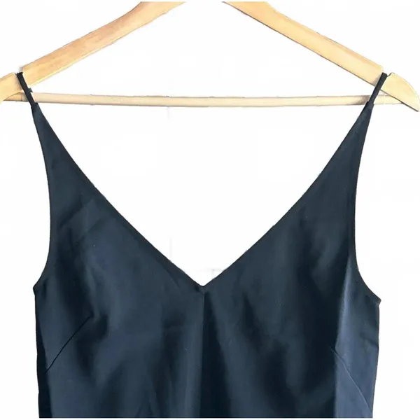 NWT - Thakoon Womens Tank Top Small Black Camisole V Neck Coquette - Image 2