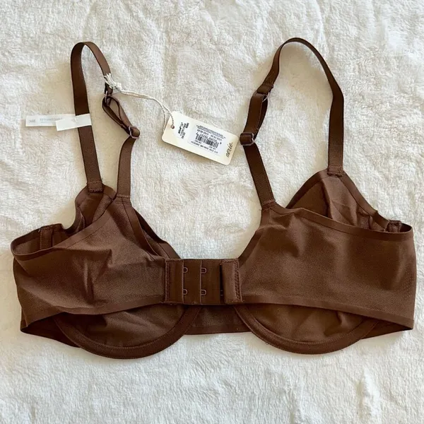 NWT Smoothez by Aerie Mesh Unlined Balconette Bra in Dark Maple Brown - 36C - Image 6