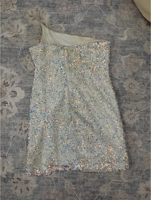Windsor Mini Dress Sequin One-Shoulder Sparkle - Image 5