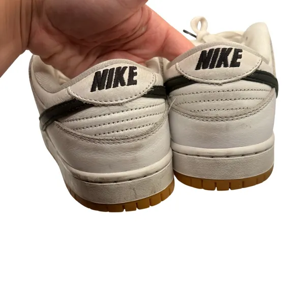 Nike Dunk Low White Black SZ 6 Classic Retro Leather Sneakers Casual Streetwear - Image 7