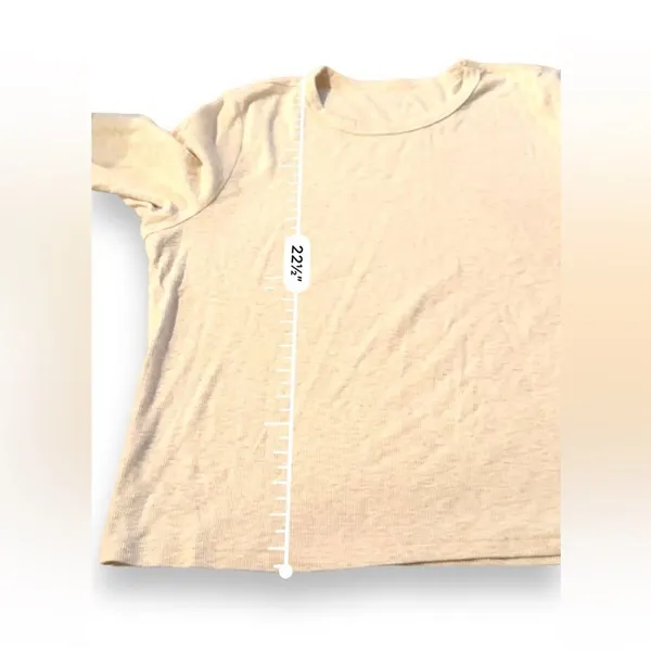 Aerie Cream Long Sleeve Ribbed Knit Crewneck Pullover Top Sz‎ XXL NEW - Image 9