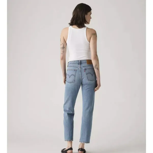 Levi's 28x28 Premium Wedgie Straight Ankle Women's Jeans Invest Access Med Wash - Image 3