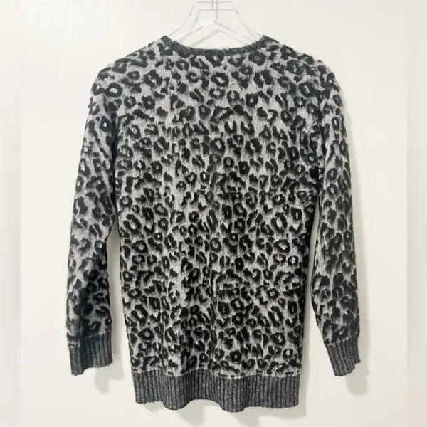 LA VIE‎ by REBECCA TAYLOR Leopard Cardigan Sweater - Image 4