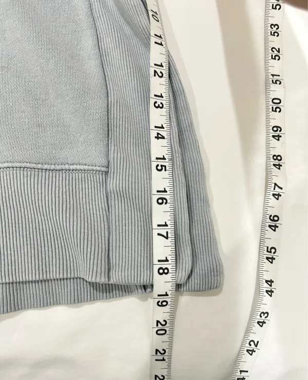 Aerie Oversized Slate Gray Blue Cozy Sweatshirt XS - Image 9