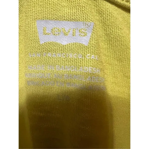 Levi Womans Crop Tee Sz L Green NWT - Image 3