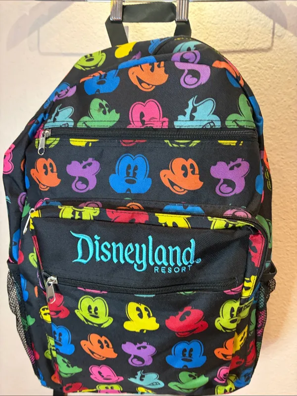 New Disney Parks Disneyland Rainbow Mickey Faces Backpack Adult Large NWOT - Image 2