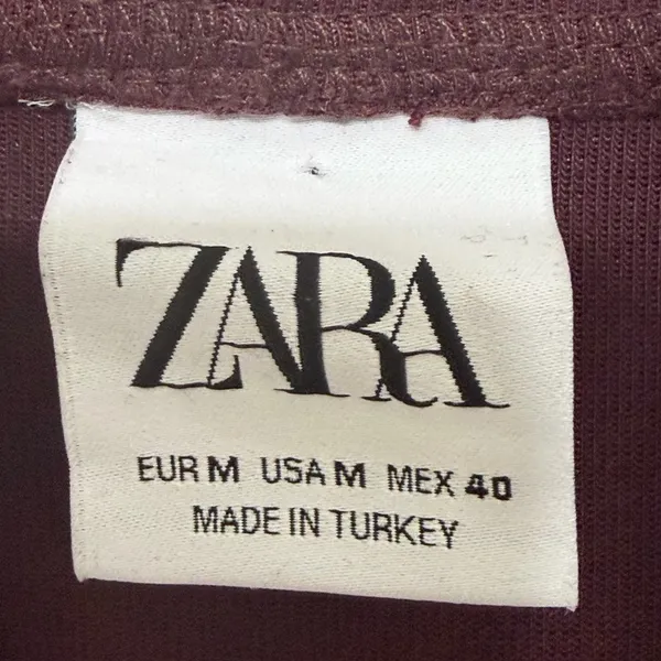 Zara Burgundy Sweatshirt - Image 2