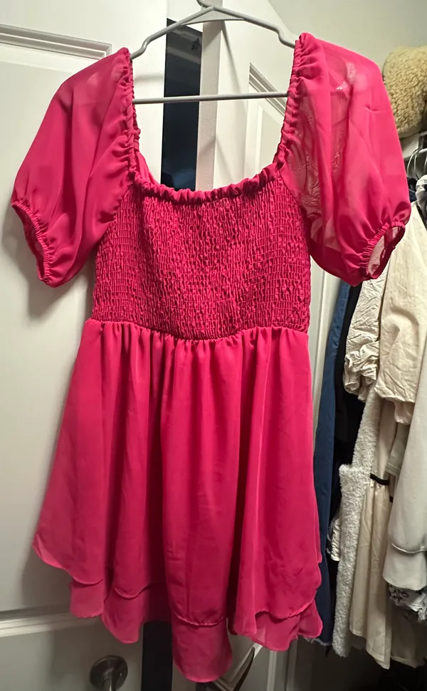 Altar'd State Hot Pink Gabby Dress - Image 5
