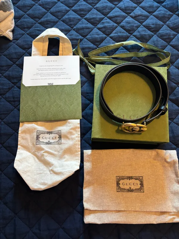 Gucci Marmont Wide Belt GG - Image 3