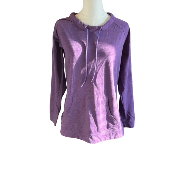Flying colors purple active pull-over long sleeve top medium USA yoga workout - Image 6