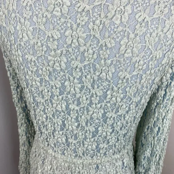 We are HAH Blue Make it a Double Reversible Lace Robe Medium Hot As Hell - Image 15