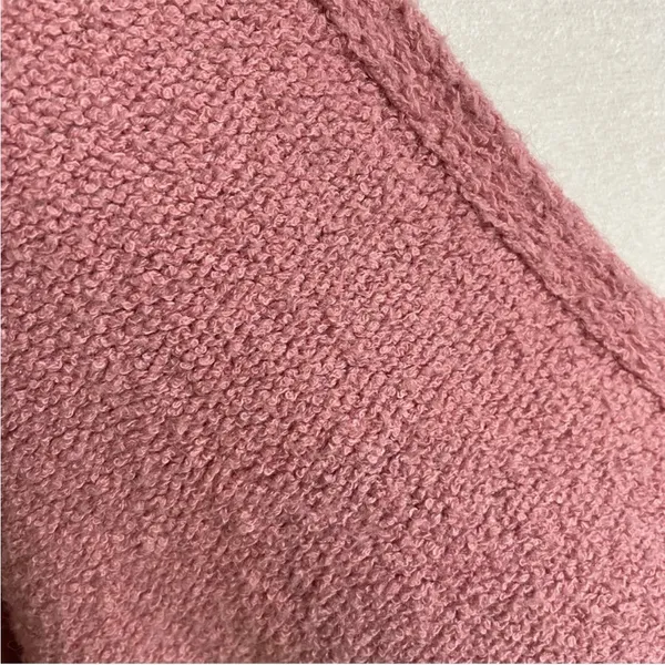 Free People Take Me Places Pink Oversized V-Neck Sweater Extra Small - Image 10