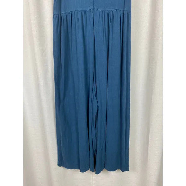 Natural Life Blue Avery Wide Leg Linen Blend Jumpsuit Sz.XS/S - Image 13
