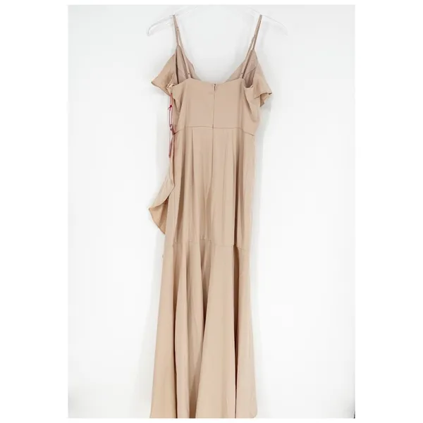 NWT VOW'D Rowan Satin‎ Ruffle Bridesmaid Dress Women's Size 2 Pink - Image 3