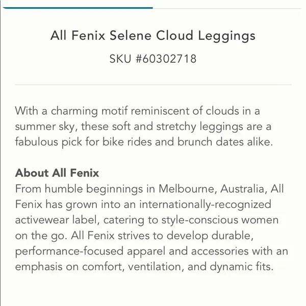 Anthropologie All Fenix Selene Cloud Leggings Blue NEW - Image 7