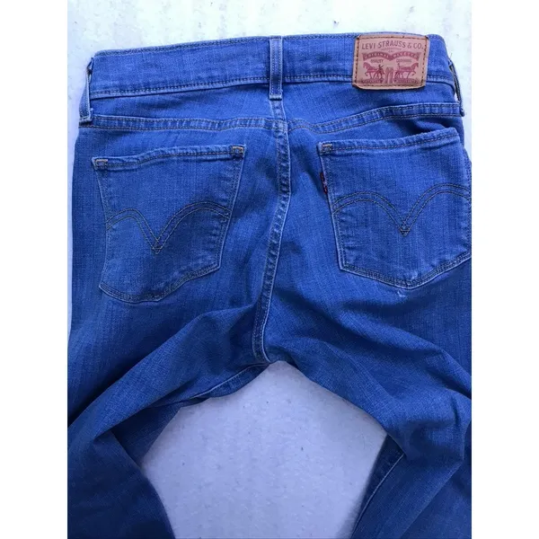 Levi's Classic Straight‎ Jeans Womens 2 Blue Medium Wash Denim Classic - Image 10