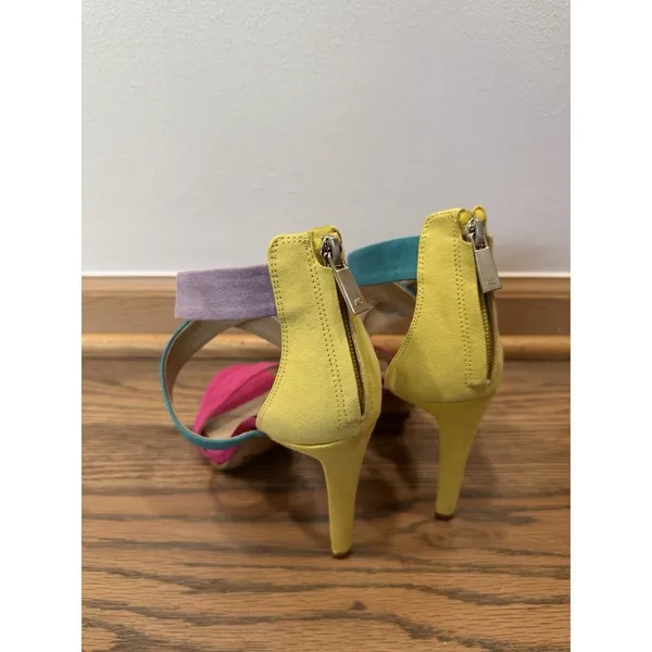 Kenneth Cole New York Brooke Cross Dress Sandals Multi Color Womens Heels Sz 6 - Image 3