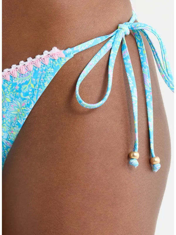 Kulani Kinis Blanket Stitched Embroidery Trim Side Bikini Bottoms Stargaze - Image 7