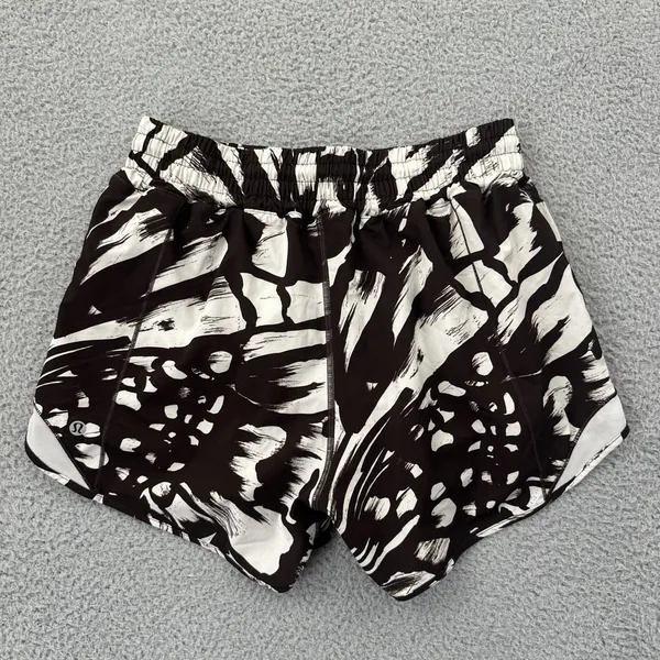 Lululemon Hotty Hot High Rise Shorts 4" Monarch Bloom Athletic Gym Women's 8 - Image 2