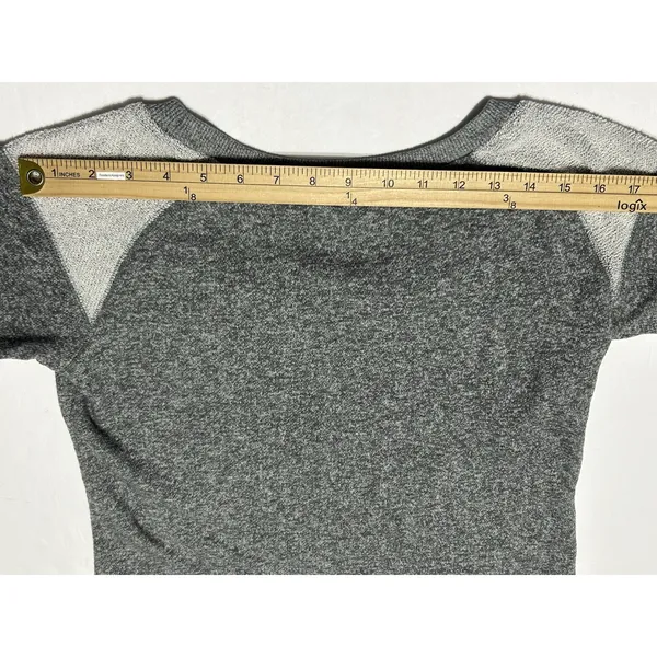 Russell Athletic Purdue Boilermakers Sweatshirt Womens Medium M Gray 3/4 Raglan Sleeve Scoop Neck - Image 11